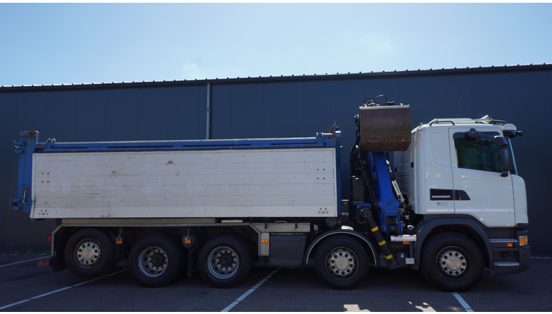 Scania G 490 10X4 CABLE SYSTEM TRUCK WITH PALFINGER Q180Z95TR CRANE - Darus autó: 4 kép. Scania G 490 10X4 CABLE SYSTEM TRUCK WITH PALFINGER Q180Z95TR CRANE - Darus autó: 4 kép.