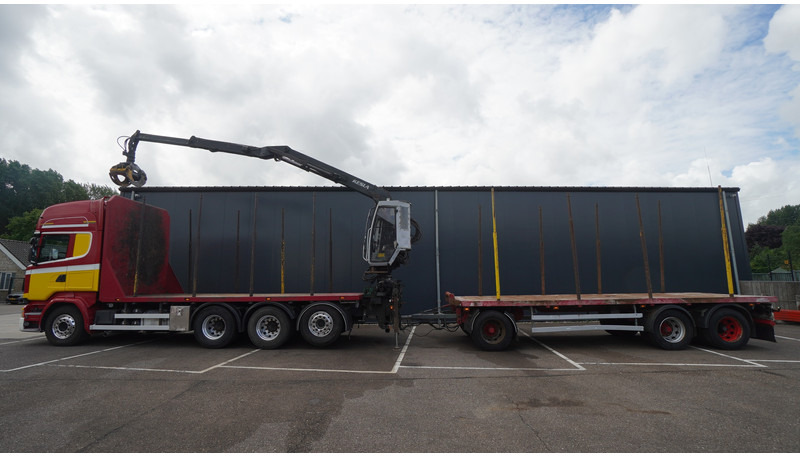 Scania R 580 V8 8X4 LOGTRANSPORT COMBI WITH MTDK YEAR 2012 TRAILER KESLA 46 CRANE - Rönkszállító teherautó, Darus autó: 1 kép. Scania R 580 V8 8X4 LOGTRANSPORT COMBI WITH MTDK YEAR 2012 TRAILER KESLA 46 CRANE - Rönkszállító teherautó, Darus autó: 1 kép.