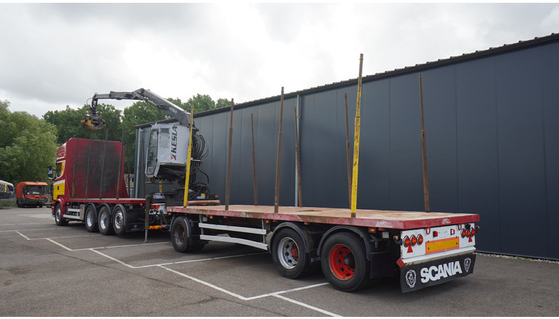 Scania R 580 V8 8X4 LOGTRANSPORT COMBI WITH MTDK YEAR 2012 TRAILER KESLA 46 CRANE - Rönkszállító teherautó, Darus autó: 5 kép. Scania R 580 V8 8X4 LOGTRANSPORT COMBI WITH MTDK YEAR 2012 TRAILER KESLA 46 CRANE - Rönkszállító teherautó, Darus autó: 5 kép.