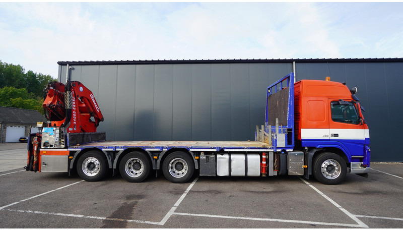 Volvo FM 450 8X4 FLATBED WITH GORMACH 3400E6 CRANE - Darus autó: 4 kép. Volvo FM 450 8X4 FLATBED WITH GORMACH 3400E6 CRANE - Darus autó: 4 kép.