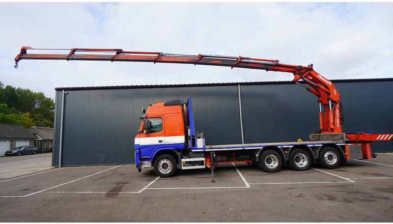Volvo FM 450 8X4 FLATBED WITH GORMACH 3400E6 CRANE - Darus autó: 1 kép. Volvo FM 450 8X4 FLATBED WITH GORMACH 3400E6 CRANE - Darus autó: 1 kép.