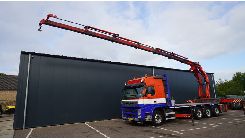 Volvo FM 450 8X4 FLATBED WITH GORMACH 3400E6 CRANE - Darus autó: 2 kép. Volvo FM 450 8X4 FLATBED WITH GORMACH 3400E6 CRANE - Darus autó: 2 kép.