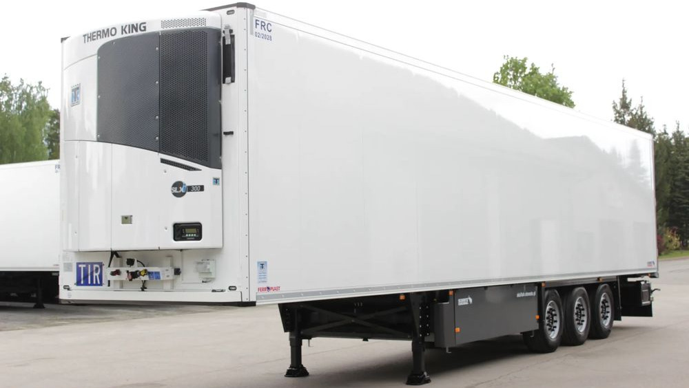 Schmitz Cargobull Thermo King SLXi 300 / **1880 MTG** / JAK NOWA / FP 60 ŚCIANA 7 CM / - Félpótkocsi hűtős: 1 kép. Schmitz Cargobull Thermo King SLXi 300 / **1880 MTG** / JAK NOWA / FP 60 ŚCIANA 7 CM / - Félpótkocsi hűtős: 1 kép.