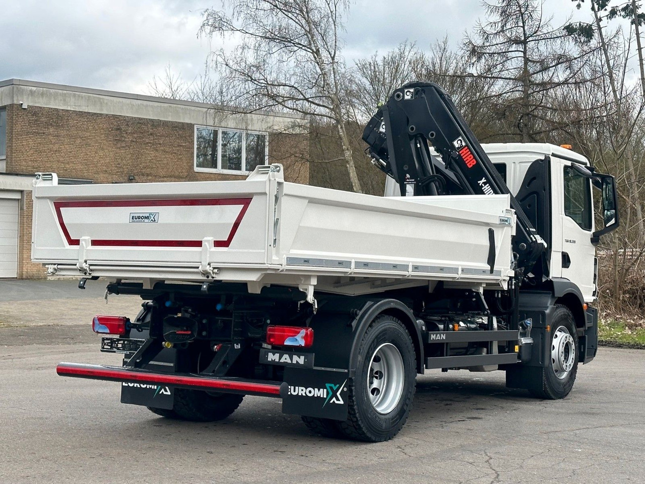 Billenőplatós teherautó, Darus autó MAN TGM 18.320 4x2 Euro6e  Hiab X-HiDuo 138DS-3: 7 kép.