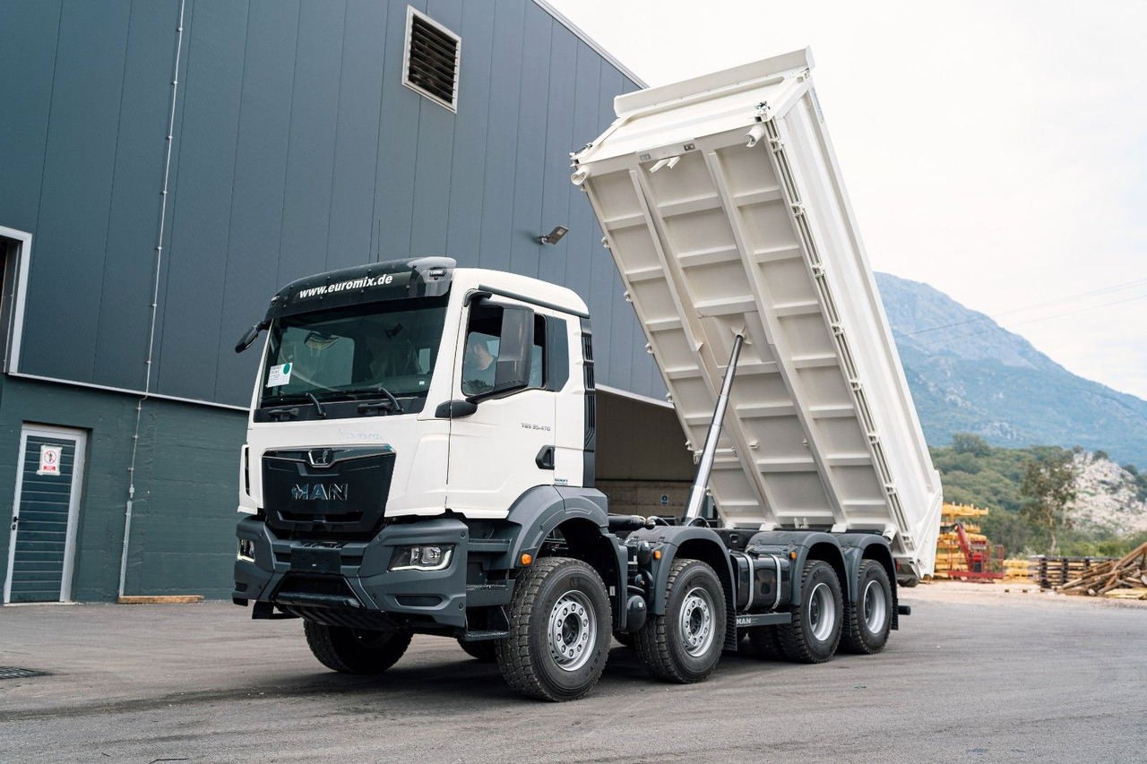 MAN TGS 41.440 8x4 EuromixMTP 3-Seiten-Kipper MAN TGS 41.440 8x4 EuromixMTP 3-Seiten-Kipper - Billenőplatós teherautó: 1 kép. MAN TGS 41.440 8x4 EuromixMTP 3-Seiten-Kipper MAN TGS 41.440 8x4 EuromixMTP 3-Seiten-Kipper - Billenőplatós teherautó: 1 kép.