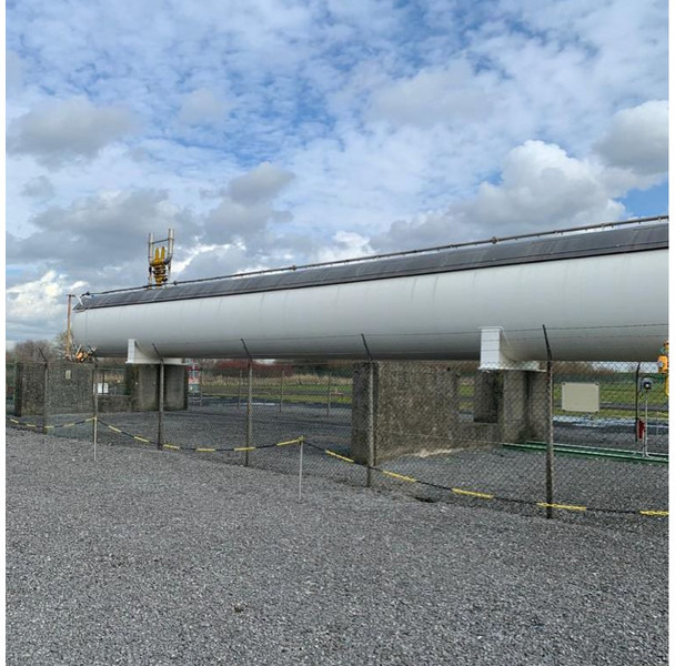 200m3 stationary gastank Gas, LPG, GPL, GAZ, Propane with Sun roof and appendages Used Tank ID 1.209 - Üzemanyag tartály: 1 kép. 200m3 stationary gastank Gas, LPG, GPL, GAZ, Propane with Sun roof and appendages Used Tank ID 1.209 - Üzemanyag tartály: 1 kép.