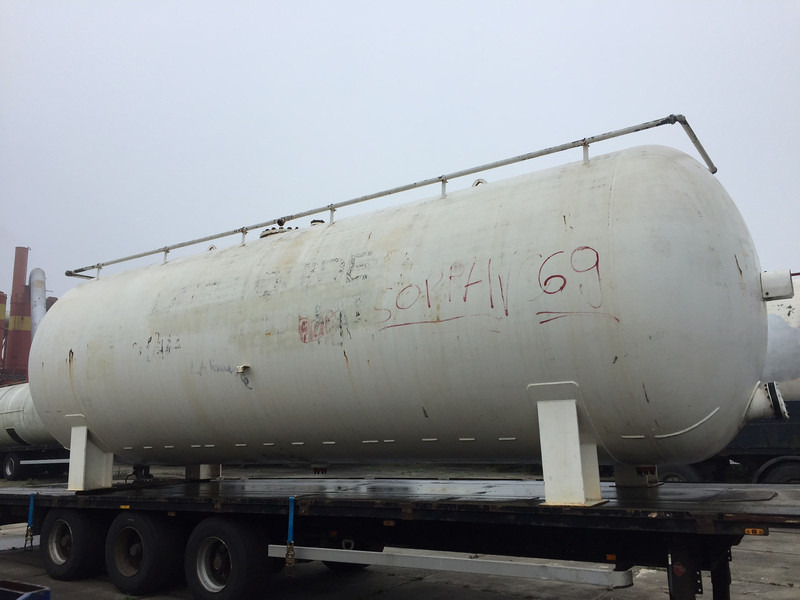 Van Hool Open flatbed trailer Stationary tank 50m3 - Gas, Gaz, LPG, GPL, Propane, Butane ID 1.1 - Tartályos félpótkocsi: 2 kép. Van Hool Open flatbed trailer Stationary tank 50m3 - Gas, Gaz, LPG, GPL, Propane, Butane ID 1.1 - Tartályos félpótkocsi: 2 kép.