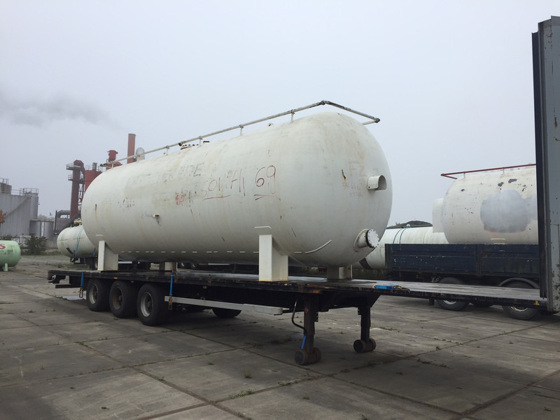 Van Hool Open flatbed trailer Stationary tank 50m3 - Gas, Gaz, LPG, GPL, Propane, Butane ID 1.1 - Tartályos félpótkocsi: 1 kép. Van Hool Open flatbed trailer Stationary tank 50m3 - Gas, Gaz, LPG, GPL, Propane, Butane ID 1.1 - Tartályos félpótkocsi: 1 kép.