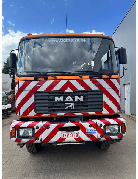 MAN ME18.250 **4x4-PALFINGER PK7501-182000Km** - Billenőplatós teherautó, Darus autó: 4 kép. MAN ME18.250 **4x4-PALFINGER PK7501-182000Km** - Billenőplatós teherautó, Darus autó: 4 kép.