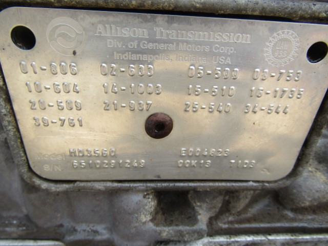 ALLISON HD3560 TID 3 GEARBOX - Sebességváltó - Többcélú/ Speciális jármű: 3 kép. ALLISON HD3560 TID 3 GEARBOX - Sebességváltó - Többcélú/ Speciális jármű: 3 kép.