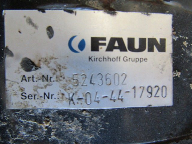 FAUN ROTOPRESS 522 DRIVE MOTOR P/NO 5243602 - Hidraulikus motor - Többcélú/ Speciális jármű: 2 kép. FAUN ROTOPRESS 522 DRIVE MOTOR P/NO 5243602 - Hidraulikus motor - Többcélú/ Speciális jármű: 2 kép.