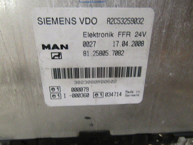 MAN TGL FFR UNIT P/NO 81.25805.7082 - Elektromos rendszer - Teherautó: 2 kép. MAN TGL FFR UNIT P/NO 81.25805.7082 - Elektromos rendszer - Teherautó: 2 kép.