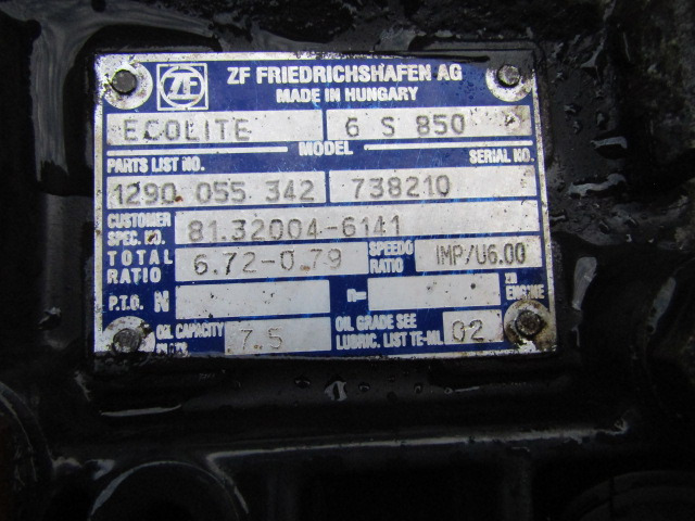 MAN TGL ZF65850 ECOLITE GEARBOX - Sebességváltó - Teherautó: 3 kép. MAN TGL ZF65850 ECOLITE GEARBOX - Sebességváltó - Teherautó: 3 kép.