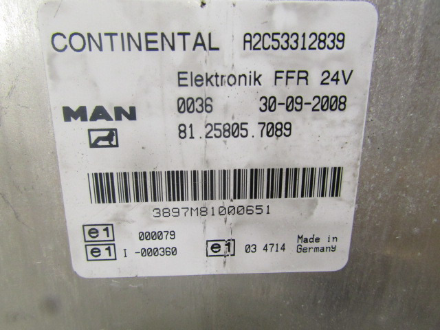 MAN TGM FFR UNIT 81.25805.7089 - Elektromos rendszer - Teherautó: 2 kép. MAN TGM FFR UNIT 81.25805.7089 - Elektromos rendszer - Teherautó: 2 kép.