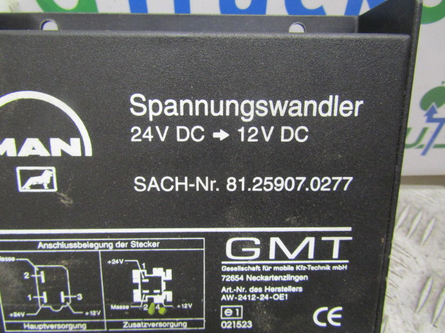 MAN TGM/TGL VOLTAGE DROPPER 24-12V P/NO 81.25907.0277 - Elektromos rendszer - Teherautó: 2 kép. MAN TGM/TGL VOLTAGE DROPPER 24-12V P/NO 81.25907.0277 - Elektromos rendszer - Teherautó: 2 kép.