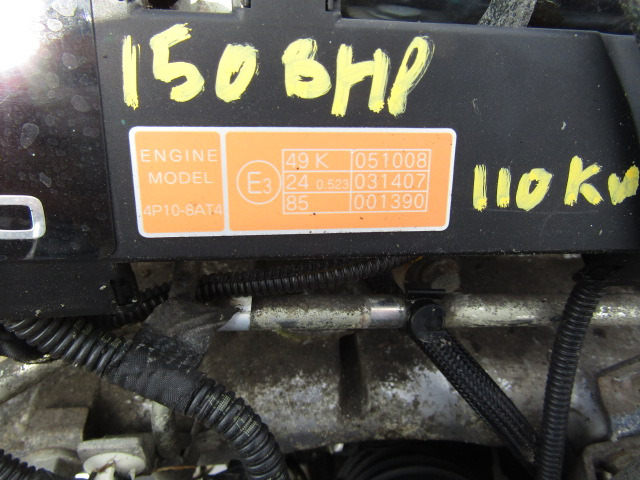 MITSUBISHI FUSO 4P10 8AT4 150 110KW ENGINE EURO 5 2012 GOOD RUNNING ORDER ONLY 142,000KM - Motor - Teherautó: 3 kép. MITSUBISHI FUSO 4P10 8AT4 150 110KW ENGINE EURO 5 2012 GOOD RUNNING ORDER ONLY 142,000KM - Motor - Teherautó: 3 kép.