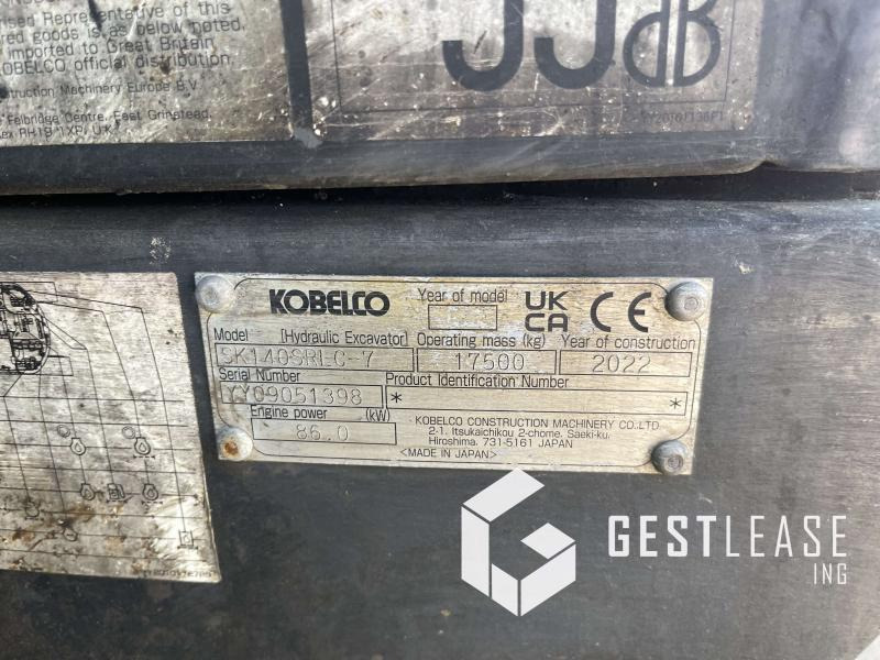 Lánctalpas kotró Kobelco SK140: 20 kép.