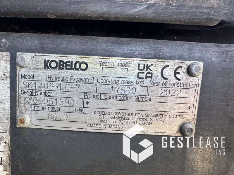 Lánctalpas kotró Kobelco SK140: 9 kép.