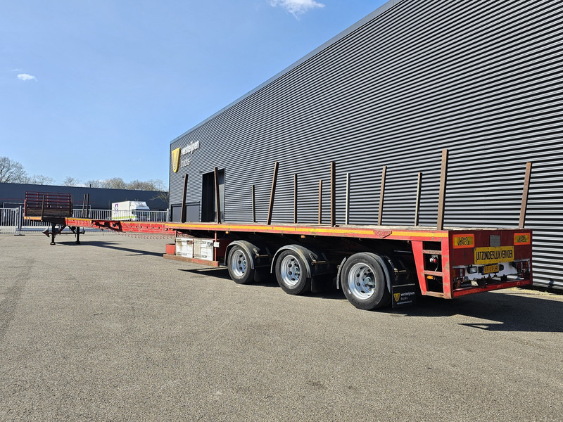 Broshuis 3AOU 48 / 2 x EXTENDABLE / 28.8 mtr / 3 X STEERING AXLE - Platós félpótkocsi: 3 kép. Broshuis 3AOU 48 / 2 x EXTENDABLE / 28.8 mtr / 3 X STEERING AXLE - Platós félpótkocsi: 3 kép.