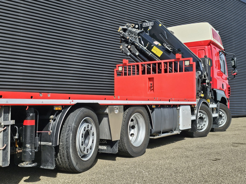 DAF CF 460 8x2/6 / FASSI 82 t/m CRANE / KRAN - 18.3 mtr - Platós teherautó, Darus autó: 4 kép. DAF CF 460 8x2/6 / FASSI 82 t/m CRANE / KRAN - 18.3 mtr - Platós teherautó, Darus autó: 4 kép.