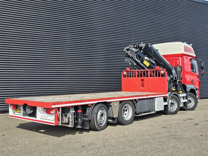 DAF CF 460 8x2/6 / FASSI 82 t/m CRANE / KRAN - 18.3 mtr - Platós teherautó, Darus autó: 2 kép. DAF CF 460 8x2/6 / FASSI 82 t/m CRANE / KRAN - 18.3 mtr - Platós teherautó, Darus autó: 2 kép.