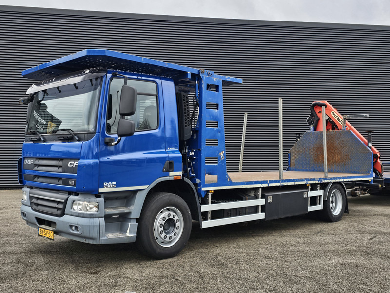 Platós teherautó, Darus autó DAF CF 75.310 / TRAILER + PALFINGER CRANE/KRAN: 9 kép.