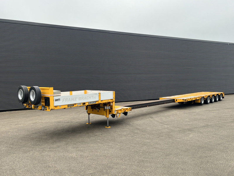 Goldhofer STZ-L 5-50/80 A / EXTENDABLE / 5 X STEERING AXLE - Félpótkocsi mélybölcsős: 1 kép. Goldhofer STZ-L 5-50/80 A / EXTENDABLE / 5 X STEERING AXLE - Félpótkocsi mélybölcsős: 1 kép.