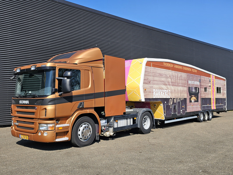 Scania P 280 + trailer - 2 X SLIDE OUT / CAMPER / WOHNMOBIL - Lakóautó: 3 kép. Scania P 280 + trailer - 2 X SLIDE OUT / CAMPER / WOHNMOBIL - Lakóautó: 3 kép.