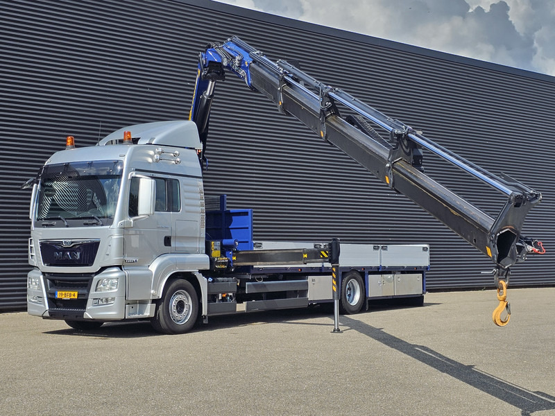 MAN TGS 18.360 4x2 PALFINGER 27 t/m CRANE / KRAN - Darus autó: 2 kép. MAN TGS 18.360 4x2 PALFINGER 27 t/m CRANE / KRAN - Darus autó: 2 kép.
