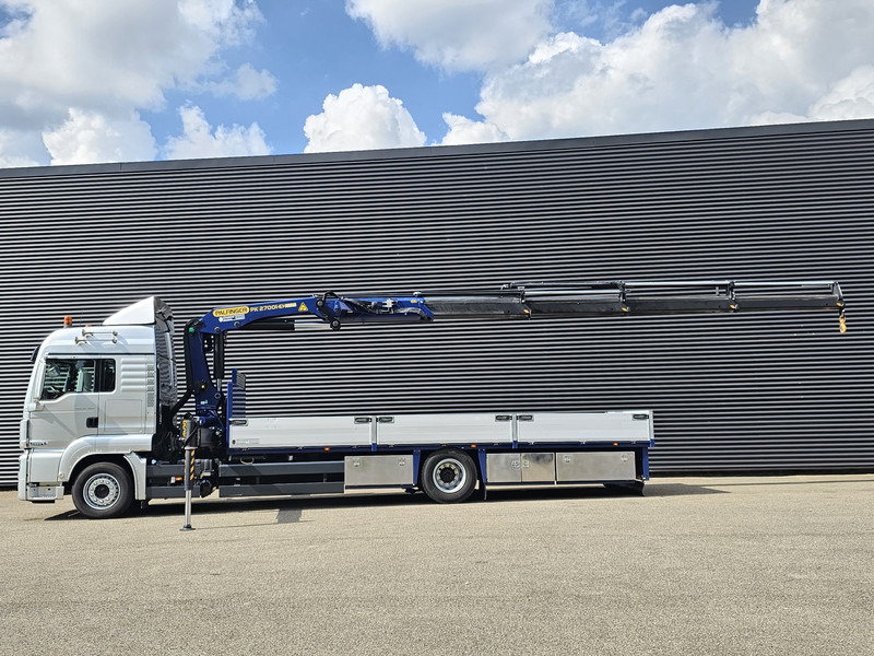 MAN TGS 18.360 4x2 PALFINGER 27 t/m CRANE / KRAN - Platós teherautó, Darus autó: 5 kép. MAN TGS 18.360 4x2 PALFINGER 27 t/m CRANE / KRAN - Platós teherautó, Darus autó: 5 kép.