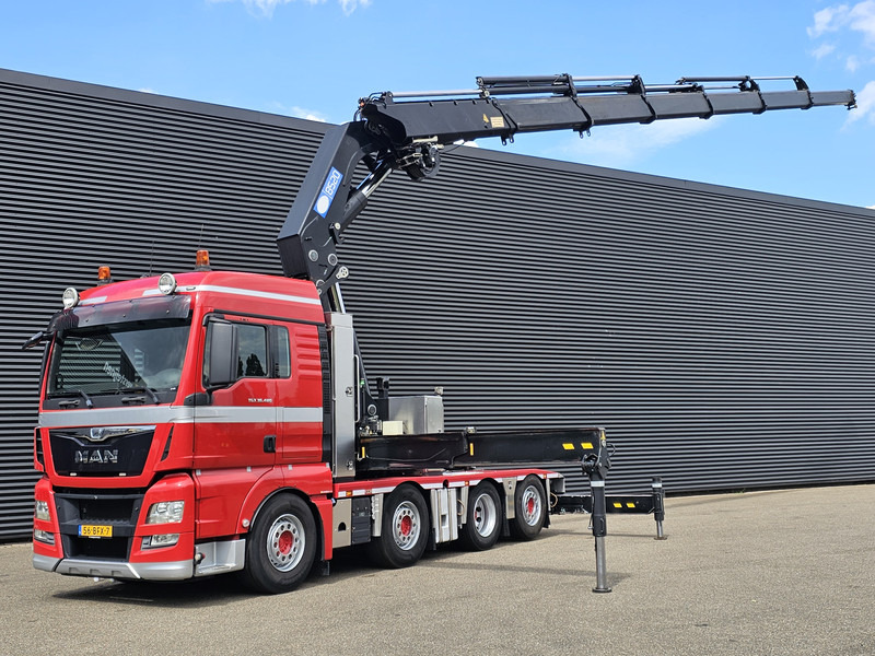 MAN TGX 37.480 8x2-6 / HMF 85 t/m CRANE / KRAN - Darus autó: 1 kép. MAN TGX 37.480 8x2-6 / HMF 85 t/m CRANE / KRAN - Darus autó: 1 kép.