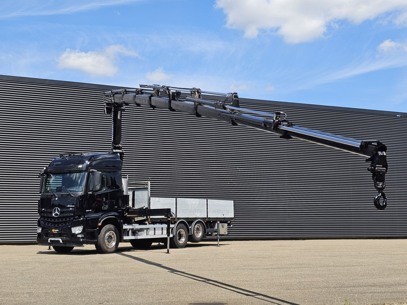 Mercedes-Benz Arocs 2545 6x2 / HMF 32 t/m CRANE / KRAN - Platós teherautó, Darus autó: 4 kép. Mercedes-Benz Arocs 2545 6x2 / HMF 32 t/m CRANE / KRAN - Platós teherautó, Darus autó: 4 kép.