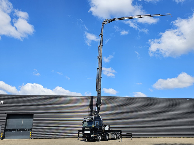 Scania R490 / 8x2 / HMF 85 TM CRANE / WINCH / JIB - Nyergesvontató: 4 kép. Scania R490 / 8x2 / HMF 85 TM CRANE / WINCH / JIB - Nyergesvontató: 4 kép.