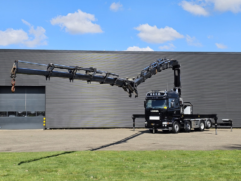 Scania R490 / 8x2 / HMF 85 TM CRANE / WINCH / JIB - Nyergesvontató: 5 kép. Scania R490 / 8x2 / HMF 85 TM CRANE / WINCH / JIB - Nyergesvontató: 5 kép.