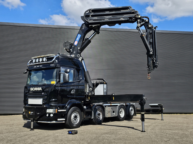 Scania R490 / 8x2 / HMF 85 TM CRANE / WINCH / JIB - Nyergesvontató: 3 kép. Scania R490 / 8x2 / HMF 85 TM CRANE / WINCH / JIB - Nyergesvontató: 3 kép.