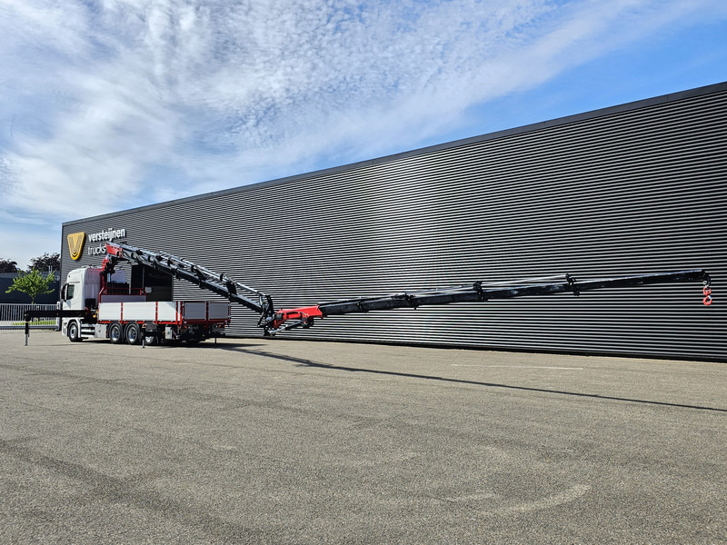 Scania 560R / HMF 50 t/m - JIB / LIER - Platós teherautó, Darus autó: 3 kép. Scania 560R / HMF 50 t/m - JIB / LIER - Platós teherautó, Darus autó: 3 kép.