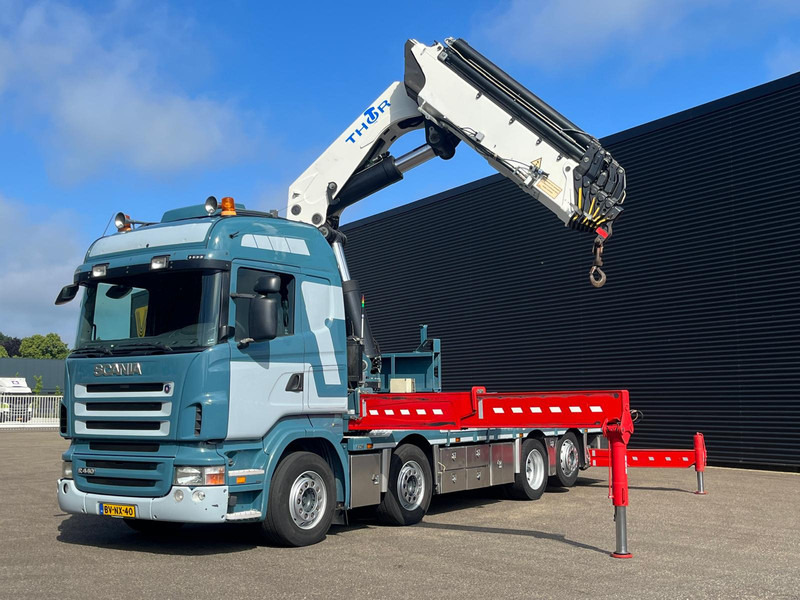 Scania R 440 8X2*6 / HMF THOR K6 - Darus autó: 4 kép. Scania R 440 8X2*6 / HMF THOR K6 - Darus autó: 4 kép.