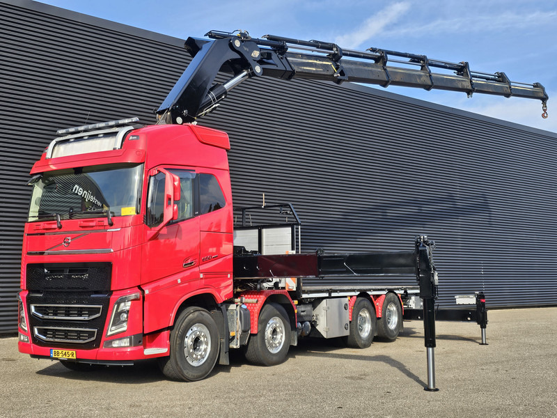 Volvo FH 16.650 8x4 / HIAB 105 t/m CRANE / KRAN - Platós teherautó, Darus autó: 1 kép. Volvo FH 16.650 8x4 / HIAB 105 t/m CRANE / KRAN - Platós teherautó, Darus autó: 1 kép.