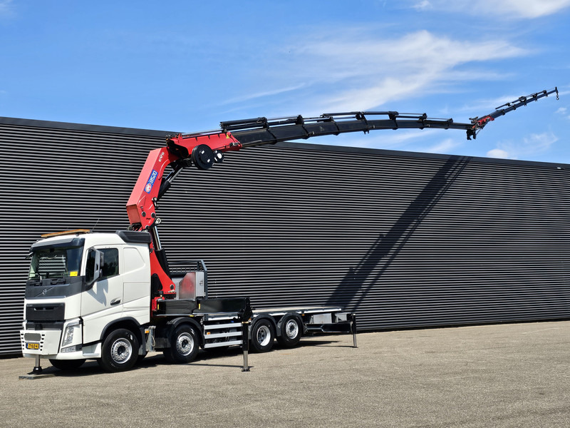 Volvo FH 540 8x2/6 / 85 t/m CRANE + JIB / KRAN / RETARDER - Platós teherautó, Darus autó: 1 kép. Volvo FH 540 8x2/6 / 85 t/m CRANE + JIB / KRAN / RETARDER - Platós teherautó, Darus autó: 1 kép.