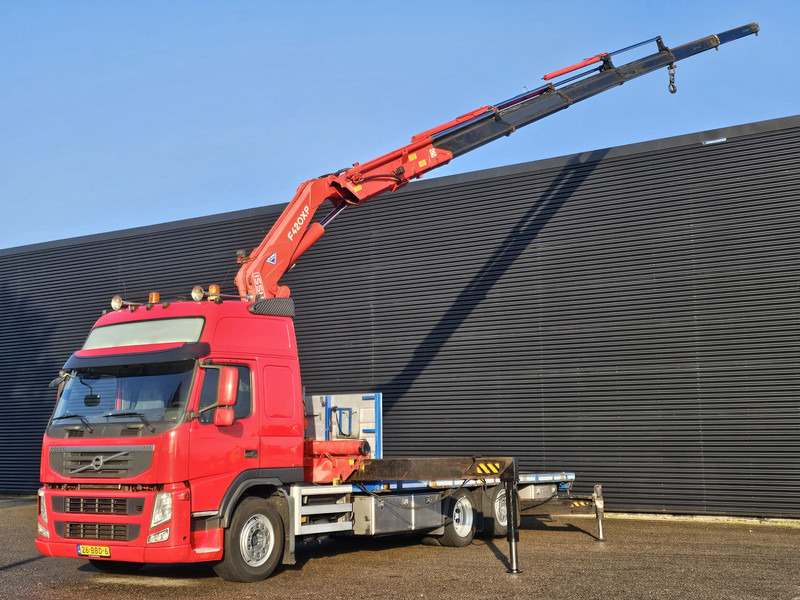 Volvo FM 410 6x2 / FASSI 42 t/m CRANE / KRAN - Platós teherautó, Darus autó: 1 kép. Volvo FM 410 6x2 / FASSI 42 t/m CRANE / KRAN - Platós teherautó, Darus autó: 1 kép.