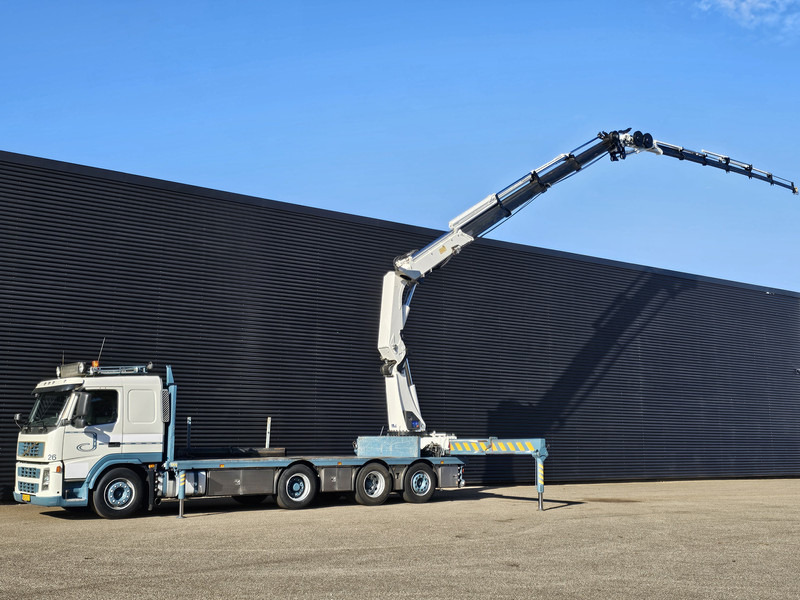 Volvo FM 420 8x2 / HMF 55 t/m CRANE + JIB - Platós teherautó, Darus autó: 1 kép. Volvo FM 420 8x2 / HMF 55 t/m CRANE + JIB - Platós teherautó, Darus autó: 1 kép.