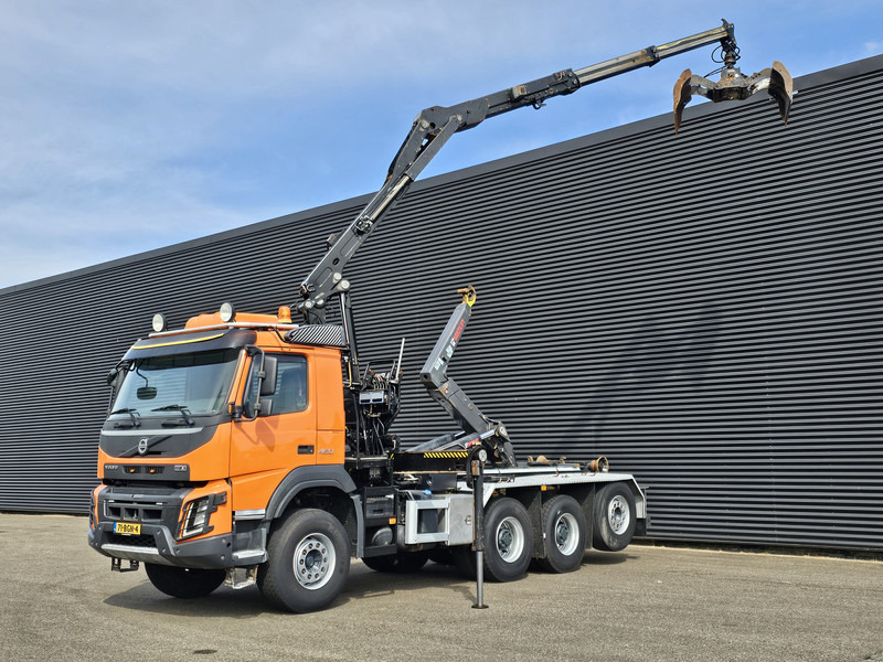 Volvo FMX 460 8x4-4 / HIAB Z CRANE + HOOKLIFT - Horgos rakodó teherautó: 1 kép. Volvo FMX 460 8x4-4 / HIAB Z CRANE + HOOKLIFT - Horgos rakodó teherautó: 1 kép.