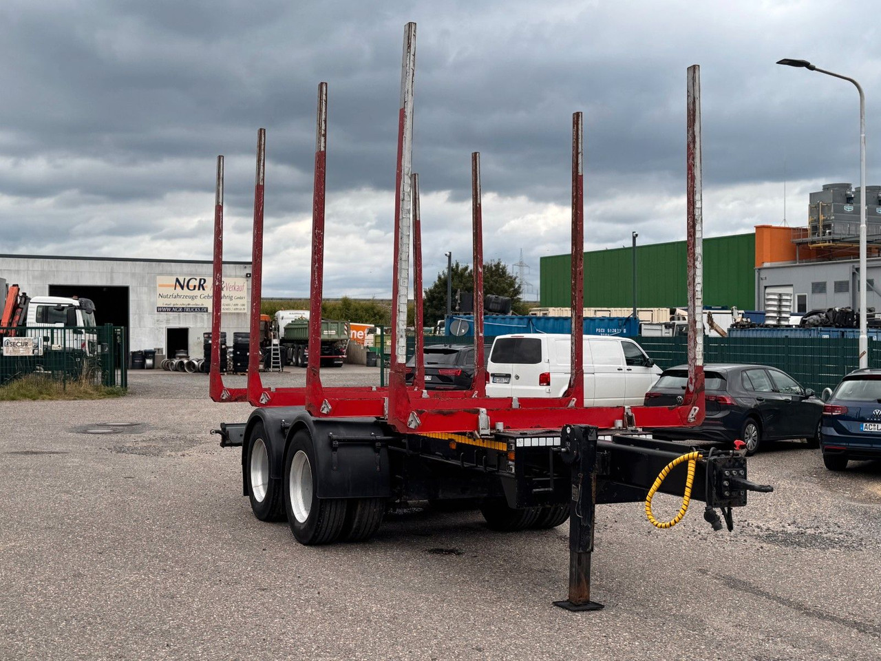 Goldhofer Glogger 2 Achser 14,5 m 18 to. Holztransporter - Rönkszállító pótkocsi: 4 kép. Goldhofer Glogger 2 Achser 14,5 m 18 to. Holztransporter - Rönkszállító pótkocsi: 4 kép.