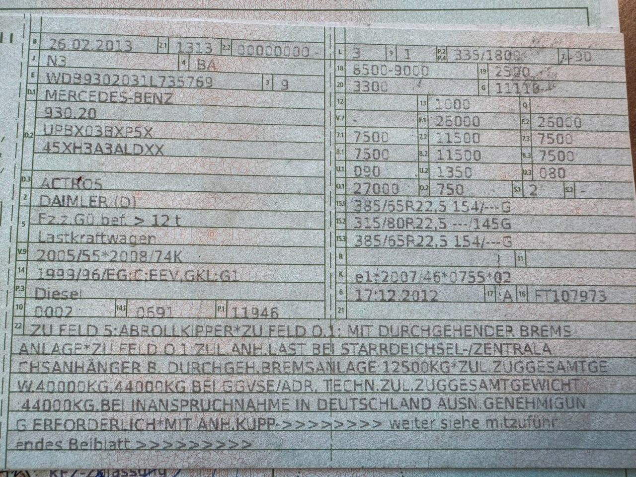 Mercedes-Benz 2546 6X2 Klima Meiller RK 20.65 - Horgos rakodó teherautó: 2 kép. Mercedes-Benz 2546 6X2 Klima Meiller RK 20.65 - Horgos rakodó teherautó: 2 kép.