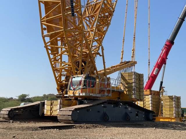 Liebherr LR1600/2 - Lánctalpas daru: 1 kép. Liebherr LR1600/2 - Lánctalpas daru: 1 kép.