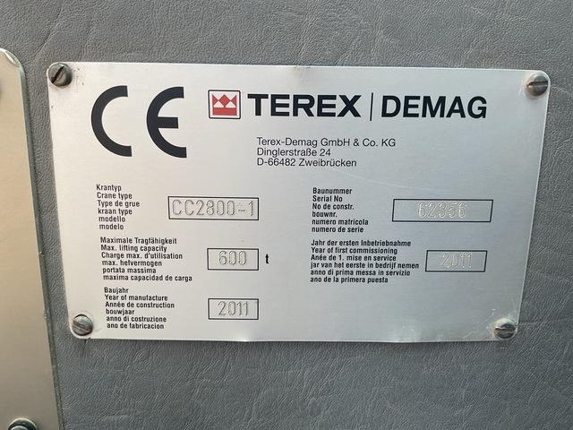 Terex Demag CC2800-1 - Lánctalpas daru: 5 kép. Terex Demag CC2800-1 - Lánctalpas daru: 5 kép.