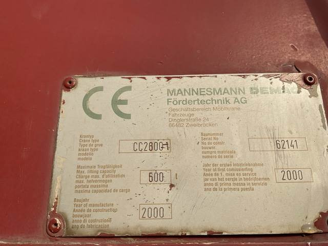 Terex Demag CC2800 - Lánctalpas daru: 5 kép. Terex Demag CC2800 - Lánctalpas daru: 5 kép.