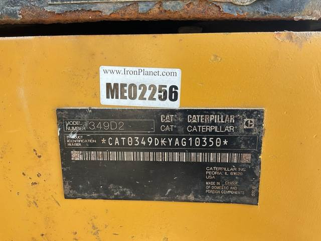 CAT 349D2 - Lánctalpas kotró: 5 kép. CAT 349D2 - Lánctalpas kotró: 5 kép.