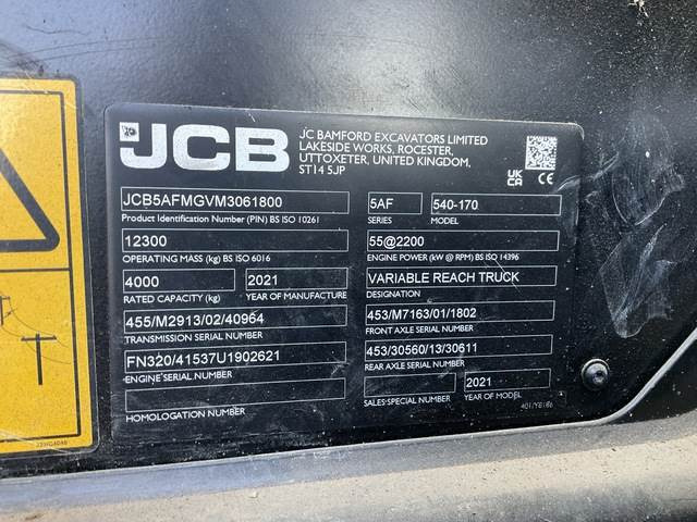 Teleszkópos rakodó JCB 540-170: 7 kép.