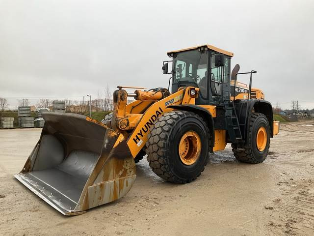 Hyundai HL770-9 - Gumikerekes homlokrakodó: 1 kép. Hyundai HL770-9 - Gumikerekes homlokrakodó: 1 kép.